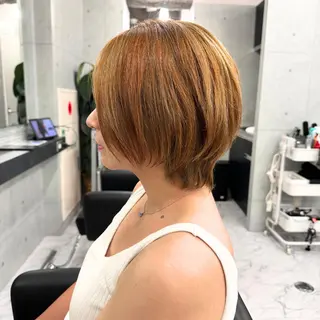 カラー Endearing 銀座/レイヤーカットのヘアスタイル