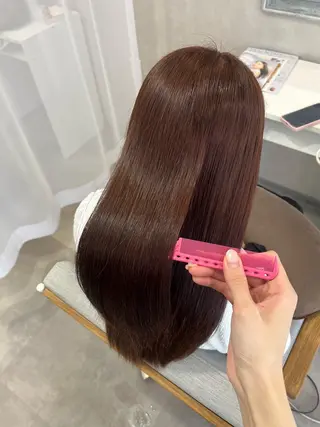 セミロング 森 愛友のヘアスタイル