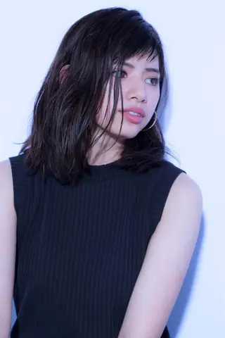 ショート ミディアム カラー パーマ 永田 崇のヘアスタイル