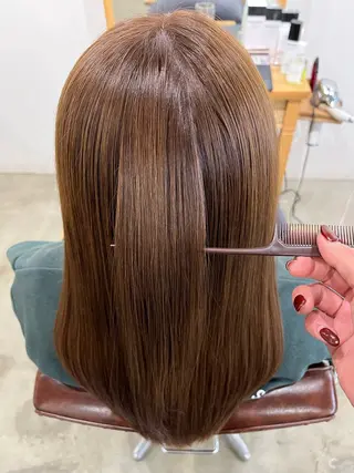 ロング 三島 有佳里のヘアスタイル