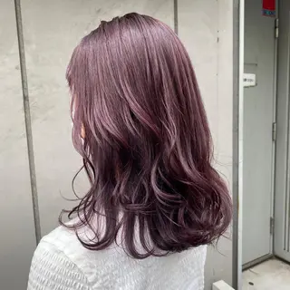 ロング カラー パーマ ヘアアレンジ メンズ キッズ ネイル マツエク・マツパ 🦋韓国風カラー🦋 こうせい原宿のヘアスタイル