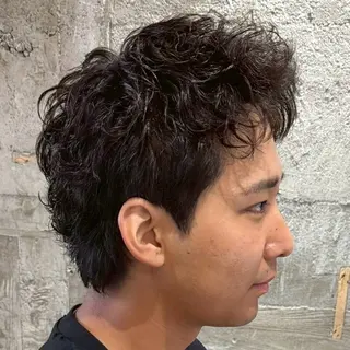 パーマ メンズ 【束感セット】 あおいのヘアスタイル
