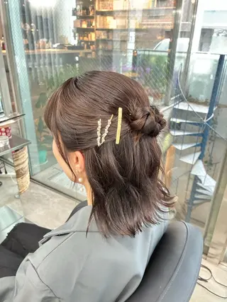 ヘアアレンジ 速水 ゆきののヘアスタイル