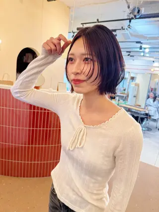 ショート カラー ❤️アヤカ レイヤーカット❤️のヘアスタイル