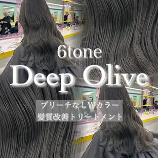 ロング カラー ブリーチ縮毛矯正飛我 韓国ヘア🫧のヘアスタイル