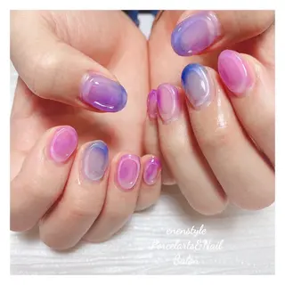 ミディアム ネイル 🐾enen style 🐾のネイルデザイン