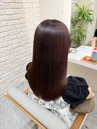 ミディアム 髪質改善&艶感カラー 🪄岡井美結のヘアスタイル