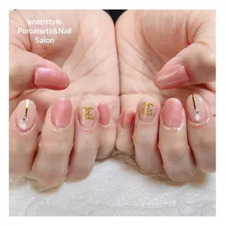 ミディアム ネイル 🐾enen style 🐾のネイルデザイン