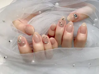 ネイル I-nailロング /ワンホン/キラキラのネイルデザイン