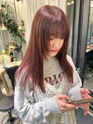 ロング カラー 田中 陽菜乃のヘアスタイル