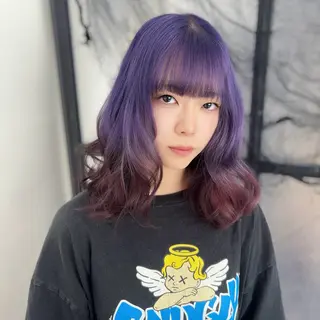 ミディアム カラー Ren. 🦋デザインカラーのヘアスタイル