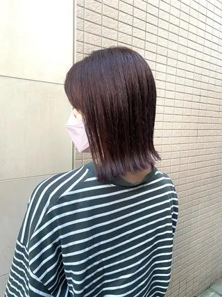 ミディアム カラー 武田 悠生乃のヘアスタイル