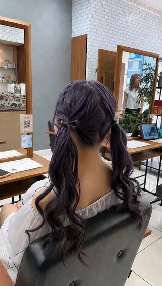 ヘアアレンジ ヘアセット/艶カラー emi🍒のヘアスタイル
