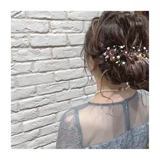 ミディアム カラー ヘアアレンジ Neale.♡ ROLA京橋のマツエク・マツパデザイン