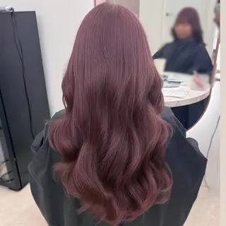 ロング カラー 🎀ピンクベージュ/ satsuki🎀のヘアスタイル