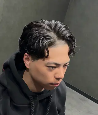 ミディアム パーマ メンズ HINA ちゃんのヘアスタイル