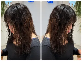 ロング 髪質改善・ クロスパーマ◎倉澤のヘアスタイル