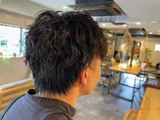 パーマ メンズ 坂上 里果のヘアスタイル