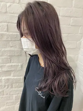 ロング ハイトーン/メンズ 水野翔太のヘアスタイル