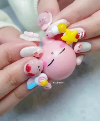ネイル 3dパーツ/流行り 👧shushu❤️のネイルデザイン