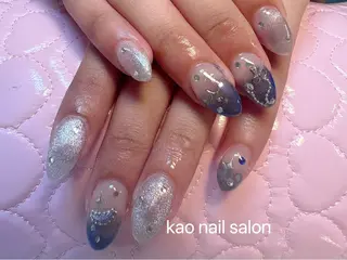ネイル kao nail マグネット/長さだしのネイルデザイン