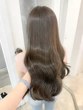 ロング カラー ミディアム/顔周り/ ベージュ🌼mayuのヘアスタイル
