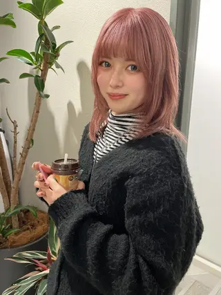 セミロング カラー 髪質改善will hairdesignのヘアスタイル