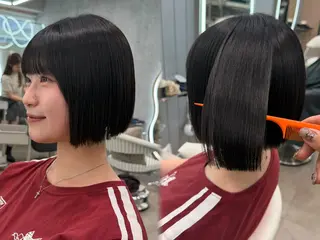 ミディアム ヘアアレンジ 大宮‎縮毛矯正🩵 レイヤー　佐藤和のヘアスタイル