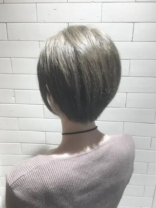 ショート バレイヤージュ 藤沢 髪質改善 竹内ケンゴのヘアスタイル