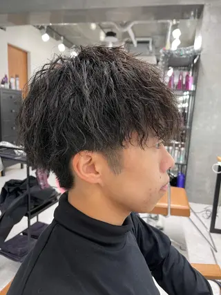 メンズ バレイヤージュ特化/ アキラのヘアスタイル