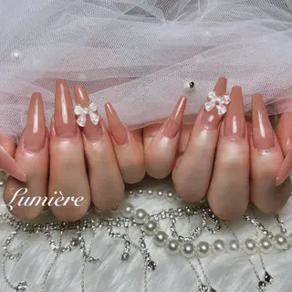 ネイル Lumière| ロング|ワンホンのネイルデザイン