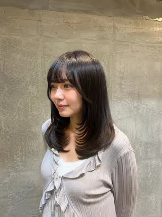 セミロング 🐰レイヤーカット/ メンズ/ゆな🐰のヘアスタイル
