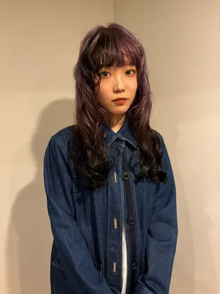 ロング カラー ヘアアレンジ mitsuki ブリーチモデルのヘアスタイル