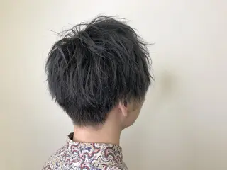 メンズ メンズ レイヤー ウルフ 弓木啓輔のヘアスタイル