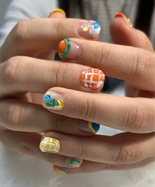 ネイル お絵描きネイル Hanakoのネイルデザイン