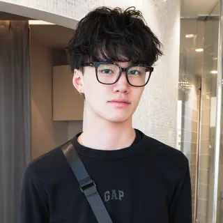 ショート パーマ メンズ ボブ特化美容師/ ボブパーマ/ミツイのヘアスタイル
