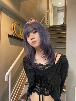 セミロング カラー XENA 渋谷店のヘアスタイル