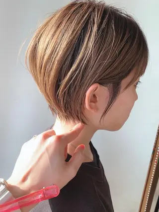 ショート 🎉骨格矯正カット ばば　としまさのヘアスタイル