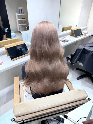 セミロング カラー ai 梅田/暖色カラーのヘアスタイル