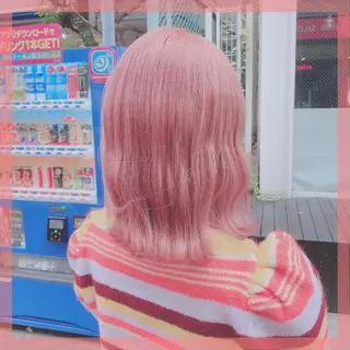 ミディアム カラー ヘアアレンジ メンズ キッズ ブリーチの髪様 MASATOのヘアスタイル