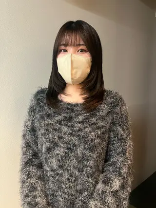 ミディアム 三浦 ふたばのヘアスタイル