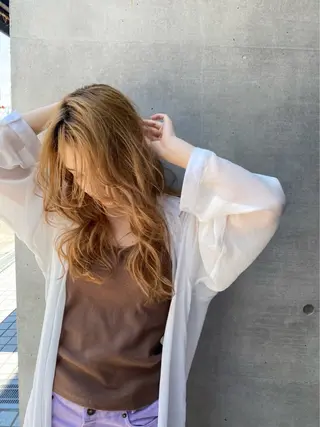 ロング カラー Rely 美空のヘアスタイル