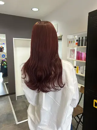 ロング カラー 吉村 夏椰のヘアスタイル