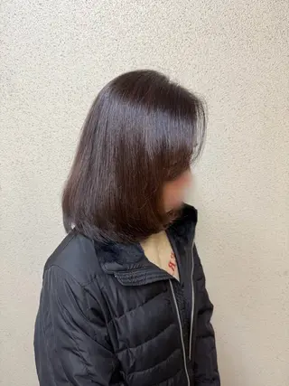 ミディアム カラー ツヤ重視 ワンカラー🫧Mioのヘアスタイル