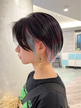 ショート ♡似合わせ ♡ハイトーン♡のヘアスタイル