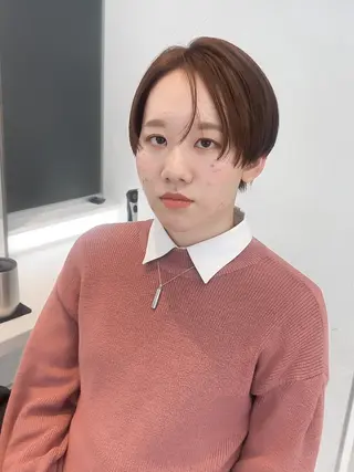 ショート クロスパーマ松永裕久 似合わせカットのヘアスタイル