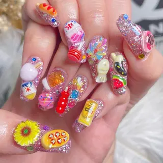 ネイル princess スカルプ専門店のネイルデザイン