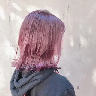 ミディアム カラー パーマ ヘアアレンジ fors shioriのマツエク・マツパデザイン