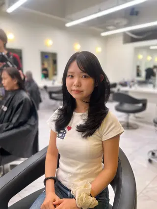 セミロング カラー ヘアアレンジ 💍透明感×韓流ハイ トーン💍RYUTAのヘアスタイル