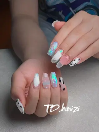 セミロング めぐみのネイルサロン スタッフ練習のネイルデザイン
